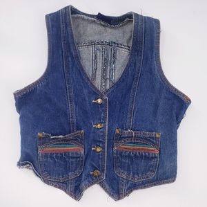 Pentimento Size Medium Denim Jean vintage vest